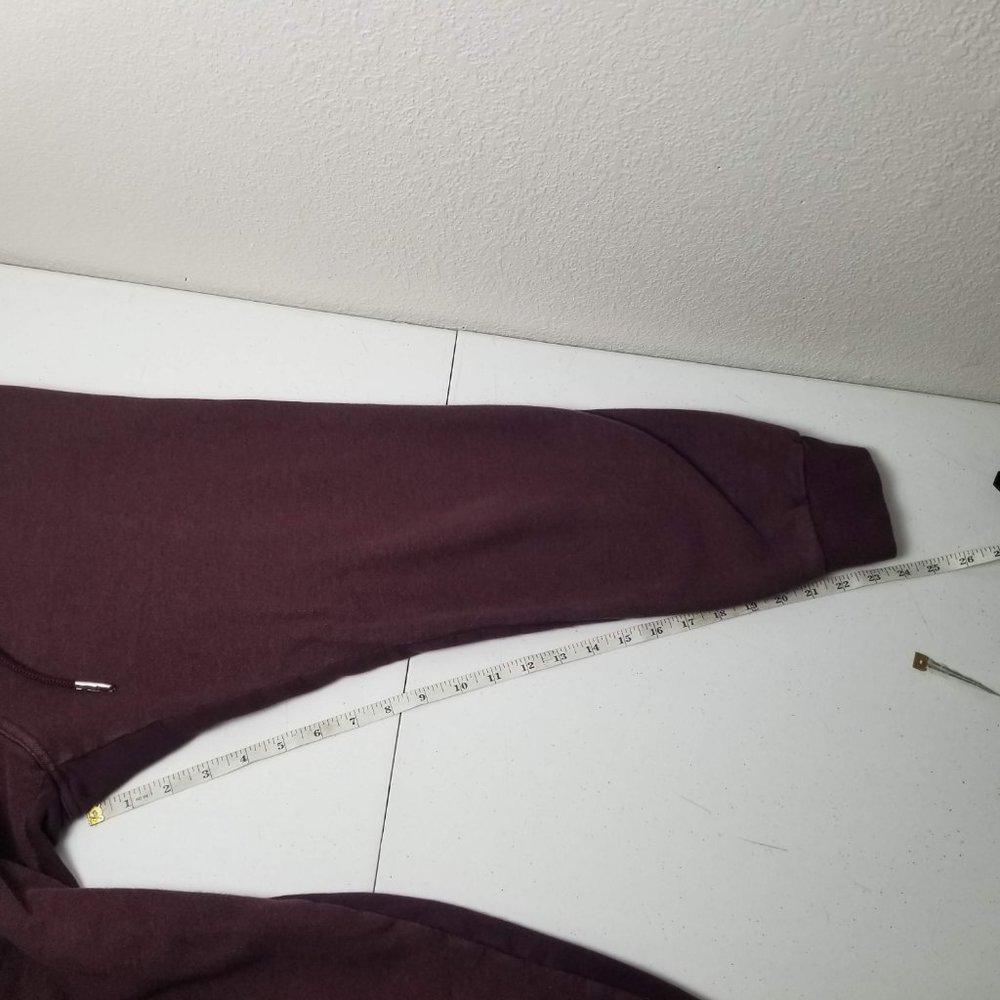 SOLD Adidas Stella Mccartney Joggers Zippered Pockets Burgandy Womens size S - Picture 11 of 11